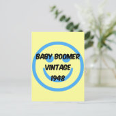 1948 baby Boomer Briefkaart (Staand voorkant)