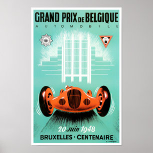 1948 Bruxelles Grand Prix  Poster races