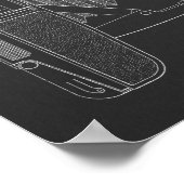 1948 camera patenttekenafdrukken poster (Hoek)