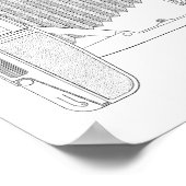 1948 camera patenttekenafdrukken poster (Hoek)