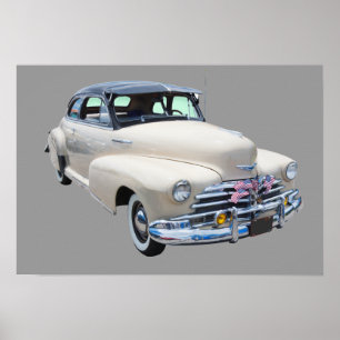 1948 Chevrolet Fleetmaster Antiek auto Poster