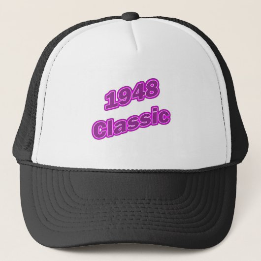 1948 Klassiek Paars Trucker Pet (Voorkant)