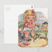 1948 Zeerdagse groeten Briefkaart (Voorkant / Achterkant)