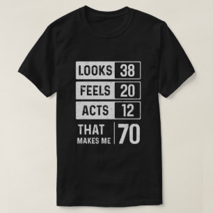 1949 70ste verjaardag van de geboorte kijkt naar f t-shirt