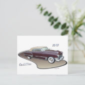 1949 CADILLAC BRIEFKAART (Staand voorkant)