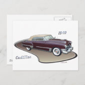 1949 CADILLAC BRIEFKAART (Voorkant / Achterkant)
