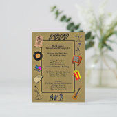 1949 Great Events Birthday Card Briefkaart (Staand voorkant)