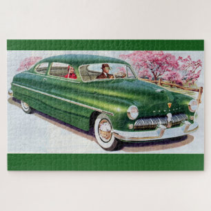 1949 groene kwiksedan legpuzzel