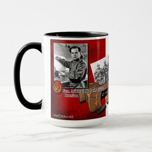 1949 Kalashnikov AK47 Machines Pistool koffie Mok (Links)