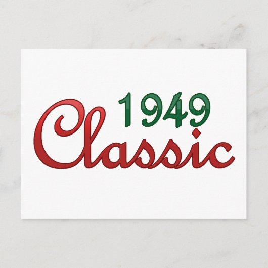 1949 Klassiek Briefkaart (Voorkant)