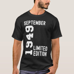 1949 September Happy Birthday Party T-shirt