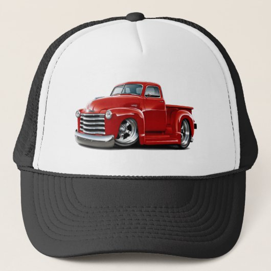 1950-52 Chevy Red Truck Trucker Pet (Voorkant)