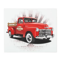 1950 Amerikaanse Apple Truck
