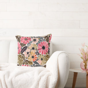 1950  Bloemenrepro Kussen