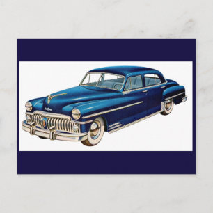 1950 Blue DeSoto Briefkaart