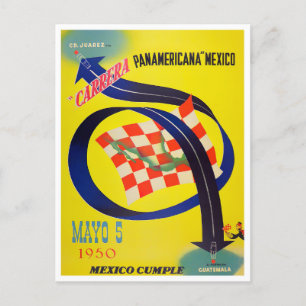 1950 Carrera Panamericana: wijnbouw Briefkaart