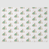 1950  dame kerstgroeten tissuepapier (Voorkant)