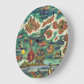 1950 Dole Map of Hawaii Joseph Feher Dark Grote Klok (Hoek)