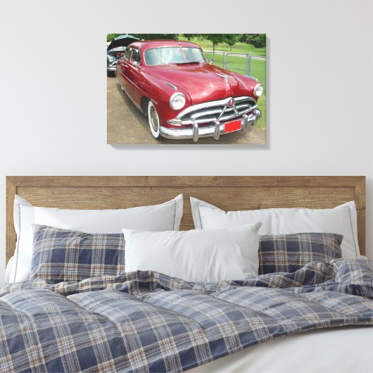 1950 Hudson Pacemaker Poster Canvas Afdruk (Insitu (Slaapkamer))