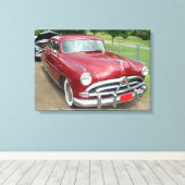1950 Hudson Pacemaker Poster Canvas Afdruk (Insitu (Houten vloer))