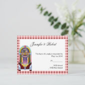 1950 Jukebox RSVP Briefkaart (Staand voorkant)