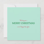 1950 Kerstman dame Kaart (Achterkant)