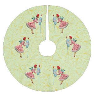 1950 Kerstman  dame Kerstboom Rok