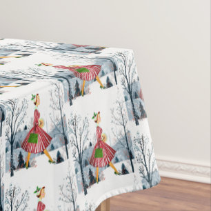 1950 Kerstman dame Tafelkleed