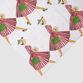 1950 Kerstman  dame Tissuepapier (Detail)