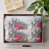 1950 Kerstmis Vintage Dame Tissuepapier (Geschenk)