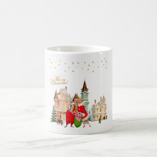 1950 Koppel Kerstmis Vieren Koffiemok