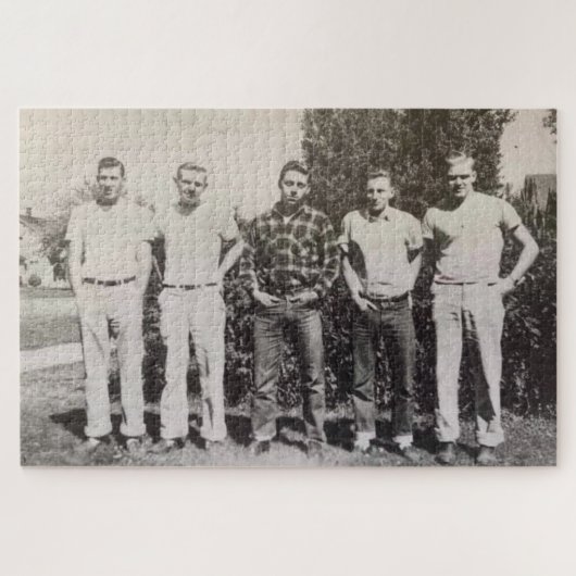 1950 Mannen puzzel Legpuzzel (Horizontaal)