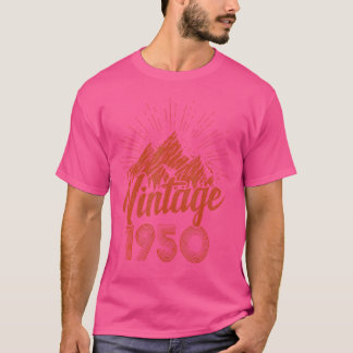  1950 Mountain Birthday Hiking Natuur Lover T-shirt