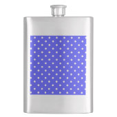 1950 paarse blauwe witte stippen flacon (Voorkant)