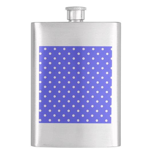 1950 paarse blauwe witte stippen flacon (Voorkant)