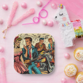 1950 Rock and Roll Comics Papieren Bordje (Feest)