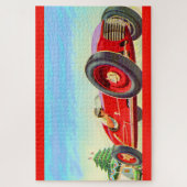 1950 rode racewagen legpuzzel (Verticaal)