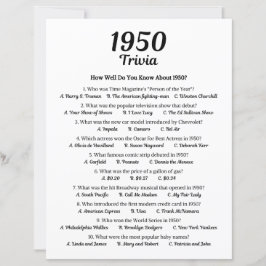 1950 Trivia spel