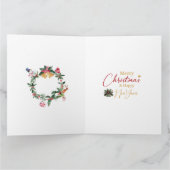 1950  vrouw met kerstgroeten kaart (Binnen)