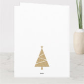 1950  vrouw met kerstgroeten kaart (Achterkant)