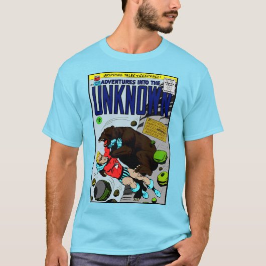 1950's 'Adventure into the Unknown' Comic T-Shirt (Voorkant)