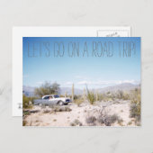 1950'S Arizona Road Trip in de woestijn Briefkaart (Voorkant / Achterkant)