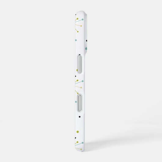 1950s Atomic Age Starburst Mid Century Modern iPhone 16 Hoesje (Rechterkant)