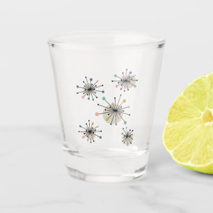 1950s Atomic Age Starburst Midcentury Modern Shot Glas