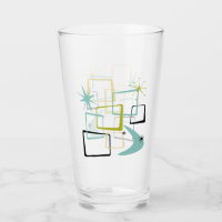 1950s Atomic Squares Sterren Boomerang Mid Century