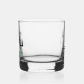 1950s Atomic Squares Sterren Boomerang Mid Century Whisky Glas (Rechts)