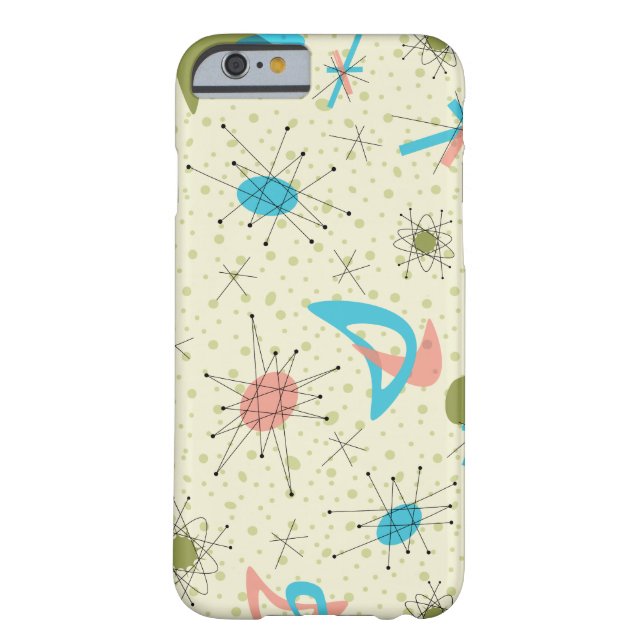 1950s atoomretrospectief ontwerp Case-Mate iPhone case (Achterkant)