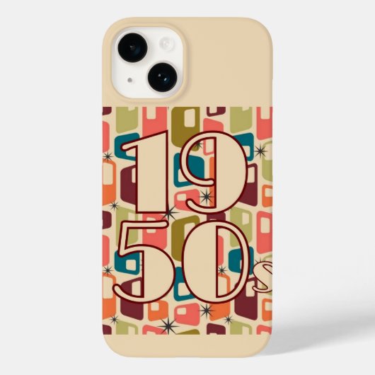 1950s Decade Design Case-Mate iPhone Case (Achterkant)