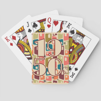 1950s Decade Design Pokerkaarten