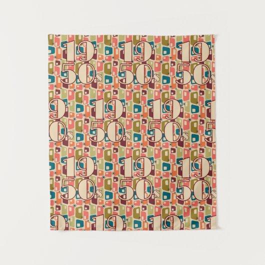 1950s Decade Design Wandkleed (Voorkant)